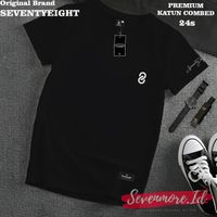 SEVENTYEIGHT Kaos Distro Pria Wanita Motif Small Logo Katun Combed 24s