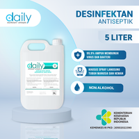 DESINFEKTAN DAILY REGULER DISINFEKTAN ANTISEPTIC 5 LITER SIAP PAKAI / DAILY DESINFEKTAN 5 LITER