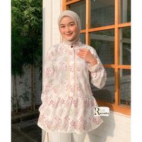 Blouse Batik Bunga Renda