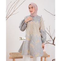 Tunik Batik Daun Soft