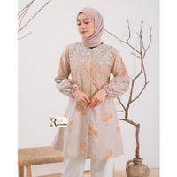 Tunik Batik Daun Soft