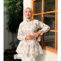 Blouse Batik Bunga Renda