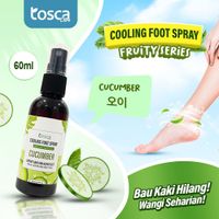 TOSCA Cooling Foot Spray Fruity Series Penghilang Bau Kaki Melembabkan Kulit Kaki 60ML