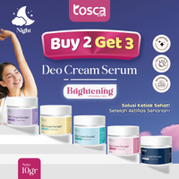 Buy 2 Get 3 TOSCA Deodorant Cream Serum Brightening and Flawless with Niacinamide + Glutathione Mencerahkan Ketiak