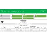 Software Aplikasi Excel Program Keuangan Pembayaran SPP Sekolah Kursus