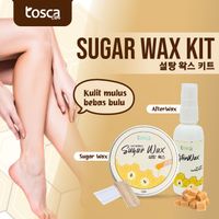 TOSCA Sugar Wax Kit Penghilang Bulu Dengan Bahan Alami 4 in 1