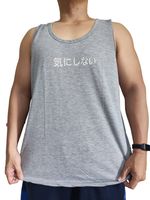 Singlet Distro Jumbo Kanji Ukuran Besar 3XL 4XL lingkar dada 120cm - 128cm