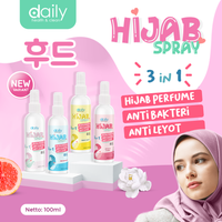 DAILY HIJAB SPRAY ORIGINAL / SPRAY HIJAB ANTI LEYOT / PARFUM HIJAB ANTIBACTERIAL 100ML