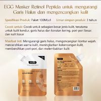 EGG RETINOL SNAKE VENOM GOLD MASK 100gr Face Masker Anti Aging Emas Peptide