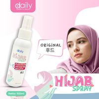 DAILY HIJAB SPRAY ORIGINAL / SPRAY HIJAB ANTI LEYOT / PARFUM HIJAB ANTIBACTERIAL 100ML