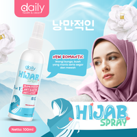 DAILY HIJAB SPRAY AROMA / SPRAY HIJAB ANTI LEYOT / PARFUM HIJAB ANTIBACTERIAL 100ML