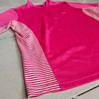 Freex Sport Half Zipper Running Tshirt Magenta size M