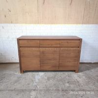 bufet credenza meja samping minimalis Sarah 150cm jati jepara