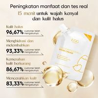EGG-[BPOM]Masker Cangkang Telur Egg Shell Yeast Mask Cream Masker Wajah Mem
