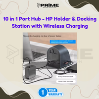 10in1 Adapter Wireless Charger HP Holder Port Hub Extension Docking Type-C 