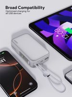AUKEY PB-Y47 Powerbank 10000mAh Fast Charging 30W PD QC Built in Cable C
