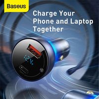 Baseus Car Charger Mobil 65W Super Fast Charging PD QC Kabel USB Type C to Type C