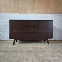 bufet meja samping side credenza retro mid century 150cm jati jepara