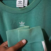 crewneck Adidas center ringer green second