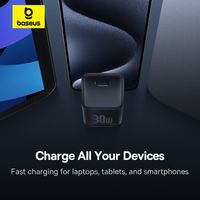 Baseus Charger USB Type C PD 30W Fast Charging QC Adaptor Mini Gan5S