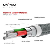 ONPRO UC-MB2A1M Kabel Micro USB Quick Charge 3.0 Cable Fast Charging