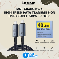 Kabel Data USB-4 Kecepatan Tinggi 240W C ke C