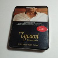 Tycoon Mini Cigarillos Whisky Cherry (Tin-20) - Cerutu Kecil