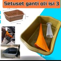 paket wadah ganti oli 3in1 