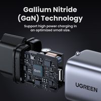 Ugreen 90666 Nexode Gan Charger 30W Mini Adaptor USB C Super Fast Charging PD