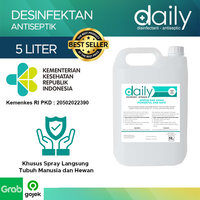 DESINFEKTAN DAILY REGULER DISINFEKTAN ANTISEPTIC 5 LITER SIAP PAKAI / DAILY DESINFEKTAN 5 LITER
