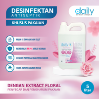 DAILY DESINFEKTAN FABRIC SPRAY ANTISEPTIC 5 LITER KHUSUS UNTUK PAKAIAN ANTIBACTERIAL