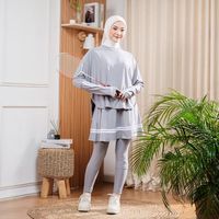 Baju Olahraga One Set Setelan Atasan Baju Dan Rok Legging Stella Jersy 