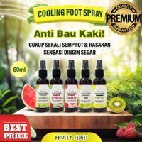 TOSCA Cooling Foot Spray Fruity Series Penghilang Bau Kaki Melembabkan Kulit Kaki 60ML