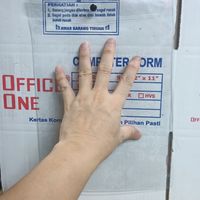 Plastik tebal ID CARD ukuran A4 kancing