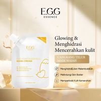 EGG-[BPOM]Masker Cangkang Telur Egg Shell Yeast Mask Cream Masker Wajah Mem