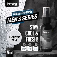TOSCA Deodorant Spray Tawas Khusus Pria Natural Deo Fresh Anti Bau Badan, Anti Bau Ketiak 60ML