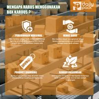 DAILY BOX KARDUS AMAN PERLINDUNGAN MAKSIMAL BARANG PRODUK UK (19X12X5)
