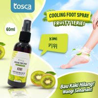 TOSCA Cooling Foot Spray Fruity Series Penghilang Bau Kaki Melembabkan Kulit Kaki 60ML