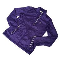 Center Pole Women Running Jacket Pocket Zipper Purple size S