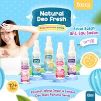 TOSCA Deodorant Spray Tawas Baby Perfume Series Natural Deo Fresh Anti Bau Badan, Anti Bau Ketiak 100ML