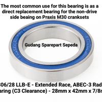 Bottom Bracket Bearing Praxis M30 Enduro 6806/28 28x42x7/8mm Extended A3 C3