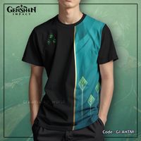 Kaos Fullprint Pria Wanita Anime Game Genshin Impact Alhaitham