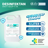 DESINFEKTAN DAILY REGULER DISINFEKTAN ANTISEPTIC 5 LITER SIAP PAKAI / DAILY DESINFEKTAN 5 LITER