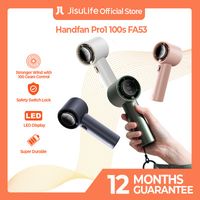 Kipas Angin Portable JISULIFE Pro1 Hand Fan Mini Led Digital Display Speed