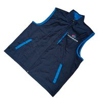 Community Brand Unisex Vest Zipper Five Pocket Navy size L fit XL
