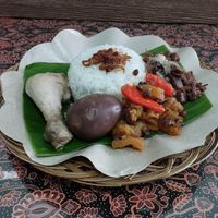 Nasi gudeg paket 1