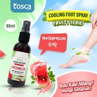 TOSCA Cooling Foot Spray Fruity Series Penghilang Bau Kaki Melembabkan Kulit Kaki 60ML