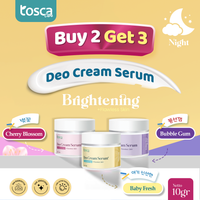 Buy 2 Get 3 TOSCA Deodorant Cream Serum Brightening and Flawless with Niacinamide + Glutathione Mencerahkan Ketiak