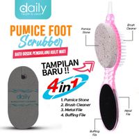 BATU APUNG PENGGOSOK KAKI / PUMICE FOOT SCRUBBER 4 IN 1 DAILY