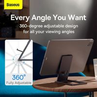 Baseus Phone Holder Stand Bracket Foldable Metal Penyangga HP Tablet Universal